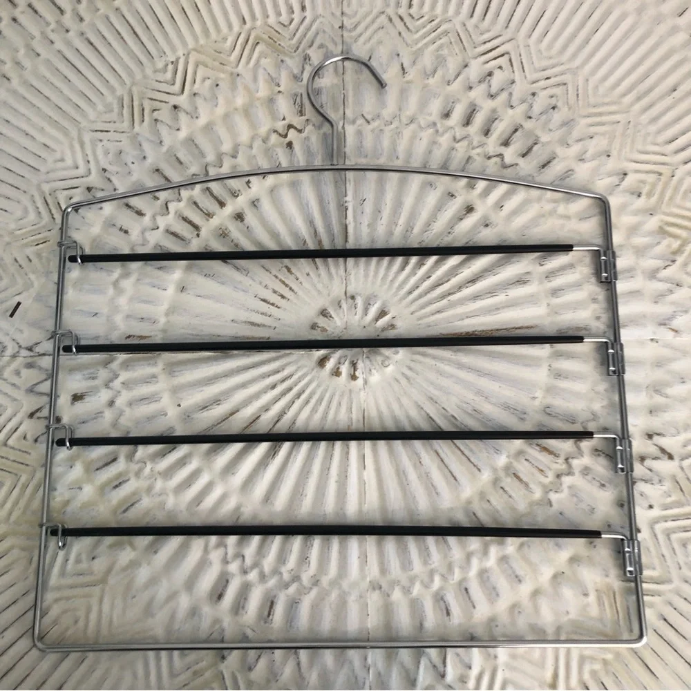 5 Tier Closet and Storage Clothes Hanger, Hanger Space Saving with Swing arm